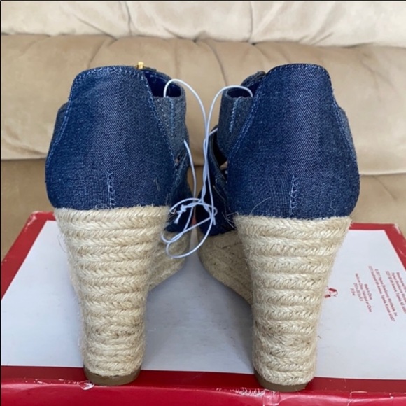 Merona Denim Blue Meredith wedge - Picture 4 of 8